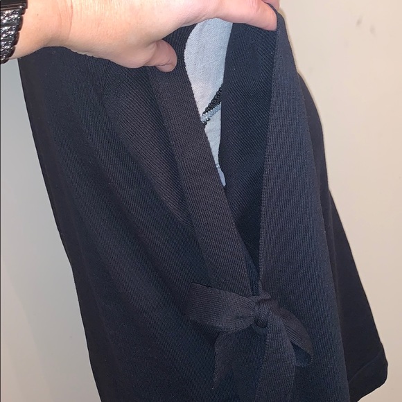 NWT Knit Sweater w/ Open Slit Sleeves & Tie detail - Picture 7 of 8